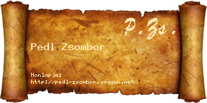 Pedl Zsombor névjegykártya